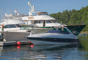 Cruising boats of every description call on the Kennebunks each season. kennebunk-jd-cruising-boats-docked