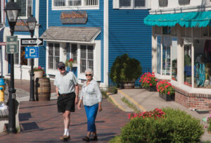 Kennebunkport, on the east side of the river, is home to most of the area’s shops, restaurants and marinas. kennebunk-jd-downtown-shops