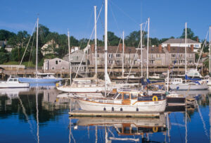 Camden is a perennial and popular port of call for cruising sailors and powerboaters. Photo/Joe Devenney camden-jd-power-and-sail