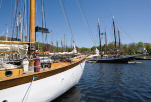 Camden is the home to many large sailing vessels. Photo/Joe Devenney camden-jd-schooners