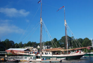When in Camden, take in a sunset cruise on one of the many schooners. Photo/Tom Richardson camden-tr-green-windjammer