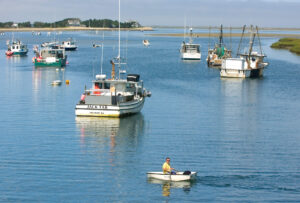 You will find commercial boats in the harbor. Photo/Tom Croke. chatham-tc-harbor
