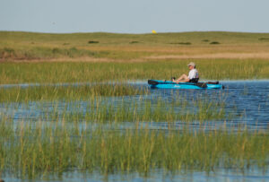 Paddlers can discover areas that larger boats can't go. Photo/Tom Richardson chatham-tr-paddling