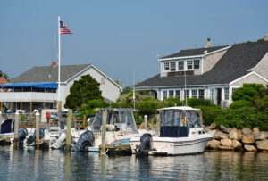 The cozy Gooseberry Marina is one of several small facilities serving Point Jude boaters. point-judith-az-gooseberry-marina