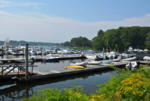 Ram Point Marina rents transient slips in the upper portion of Point Judith Pond. point-judith-az-ram-point-marina