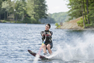 Making waves on the lake can be great fun. winnisquam-nh-kb-water-skiing