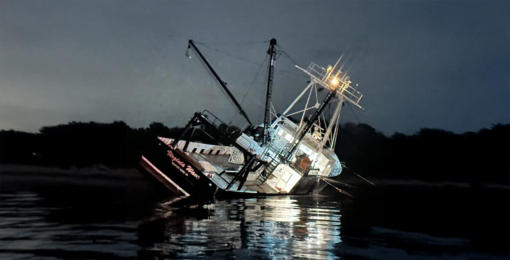 Coast Guard Responds to Grounding, Possible Fuel Spill in RI
