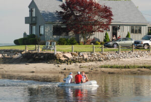 There are some beautiful homes along the shore. Photo/NEB
