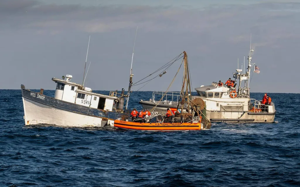 Crew Rescued From Sinking Boat Off Gloucester