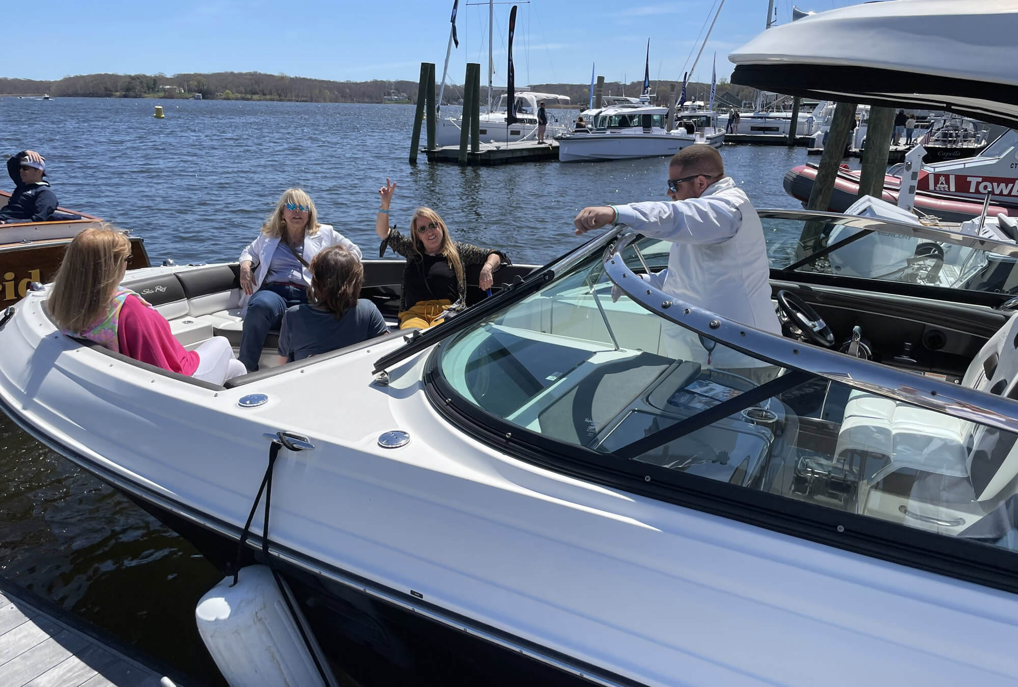 ct-boatshow-checking-boat-out
