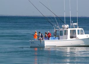 Some bass fishing off a charter boat. monomy-island-tr-bass-fishing-off-island