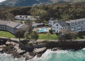 Aerial photo courtesy of Bar Harbor Inn. luxurious-spas-bar-harbor-inn-arial