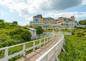 A walkway leads visitors from the harbor. Photo courtesy Ocean & Harvest Spa. luxurious-spas-ocean-house-walkway-entrance
