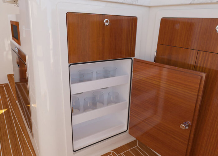 hinckley-picnic-boat-39-shelf-storage
