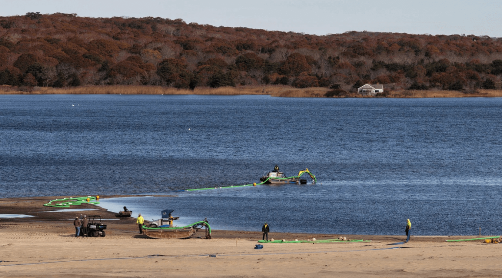 Dredging Begins In Martha’s Vineyard’s Chilmark Pond