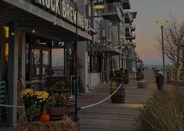 marina-bay-rest-break-rock-brewing-sunset