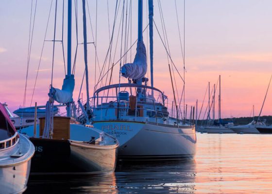 A beautiful scene at Parker's Boatyard. Photo/Parkers Boatyard red-brook-harbor-parkers-boatyard-sunset