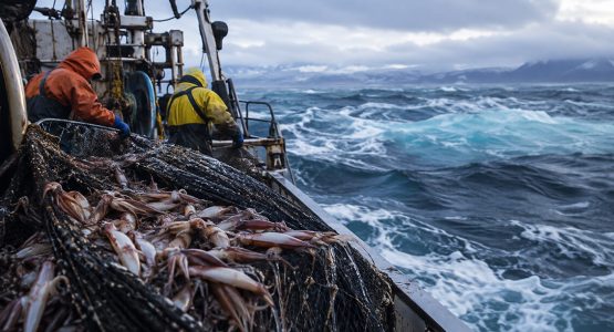 Arctic-Squid-Haul-at-Sea--AI-illustration